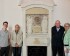 Benoit Niedercorn, John Feller, Dr. Paul Weber, Marie Josée Frank vor dem Monument aux Morts pour la Patrie in Mensdorf. © B. Bost - SCP